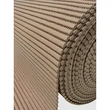 Passadeira Tapete Antiderrapante Soft 43cm Marrom 2 Metros Cor Marrom-escuro Desenho do tecido Liso Foto mini  2