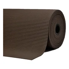 Passadeira Tapete Antiderrapante Soft 43cm Marrom 2 Metros Cor Marrom-escuro Desenho do tecido Liso Foto mini 4