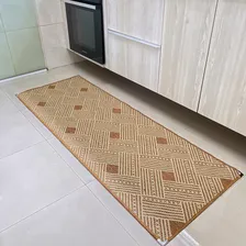 Passadeira Tapete Trilho Sisal Terracota 0,66x1,80m Antiderrapante Cozinha Corredor Quarto Foto  mini 1