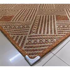 Passadeira Tapete Trilho Sisal Terracota 0,66x1,80m Antiderrapante Cozinha Corredor Quarto Foto mini  3