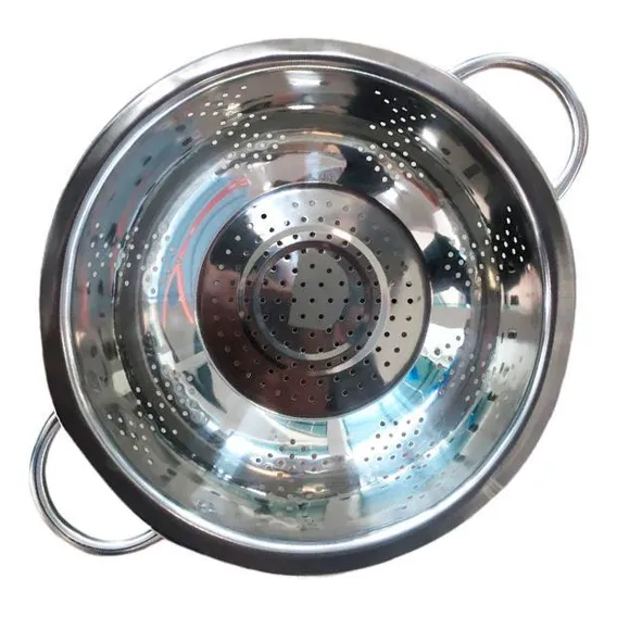 Passador Escorredor Para Massa Inox Foto 1