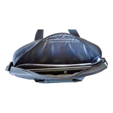 Pasta Bolsa Executiva Notebook Transversal De Lado Cor Preto Foto mini 2