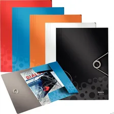 Pasta Com Elástico Bebop Esselte Leitz A4 150 Fls Azul Foto mini 3