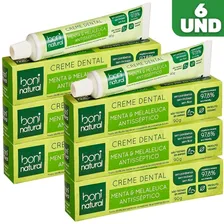 Pasta Creme Dental Menta E Melaleuca Boni Natural - 6x 90g Foto mini 1