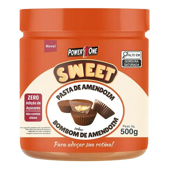 Pasta De Amendoim Bombom De Amendoim Sweet Sabores 500g Foto 1