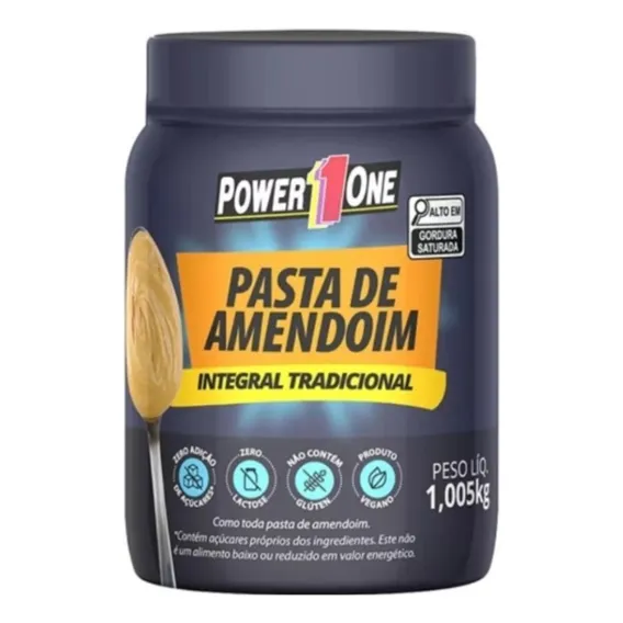 Pasta De Amendoim Integral Power 1 One Pote 1,005kg Foto 1