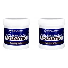 Pasta De Solda Fluxo Soldatec Pastoso 100g Implastec Cor Branco Foto mini 3