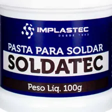 Pasta De Solda Fluxo Soldatec Pastoso 100g Implastec Cor Branco Foto mini 4