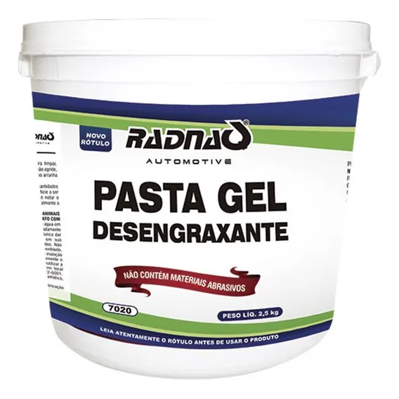 Pasta Gel Desengraxante Radnaq Limpeza Das Mãos 2,5kg Foto 1