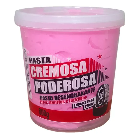 Pasta Gel Poderosa Rosa Desengraxante Fuzetto 800g Foto 1