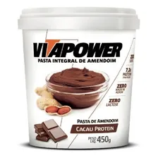 Pasta Integral De Amendoim Cacau Protein 450g Vitapower Foto mini 2