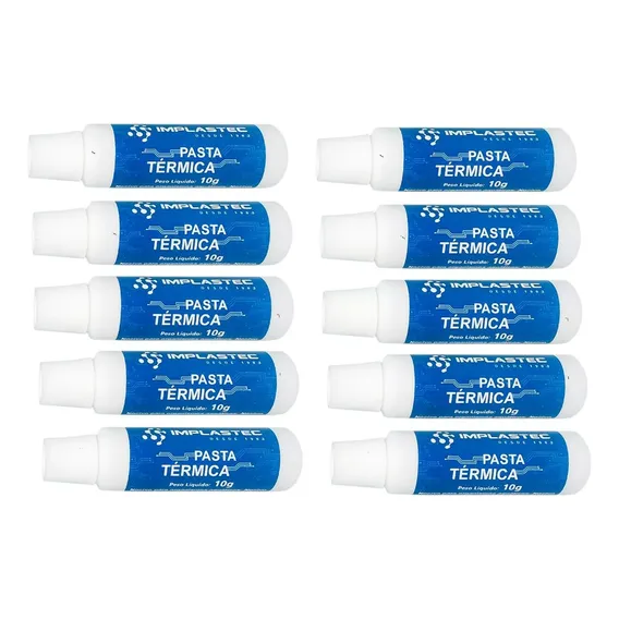 Pasta Termica 10 Bisnagas 10g Processadores Transistor Cpu Cor Branco Foto 1