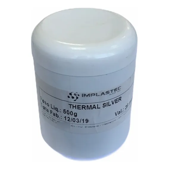 Pasta Térmica Com Prata 500g Thermal Silver Implastec Foto 1