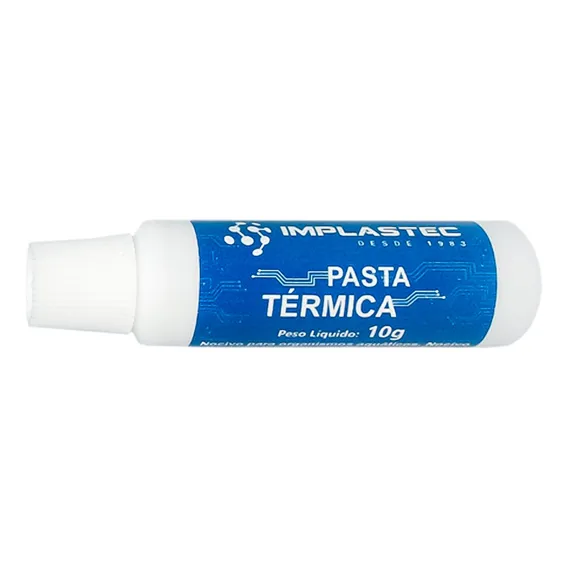Pasta Térmica De Silicone Branca Implastec Bisnaga 10g Foto 1