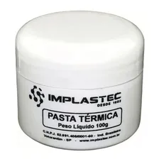 Pasta Térmica Implastec 100g Cor Branco Foto mini 1