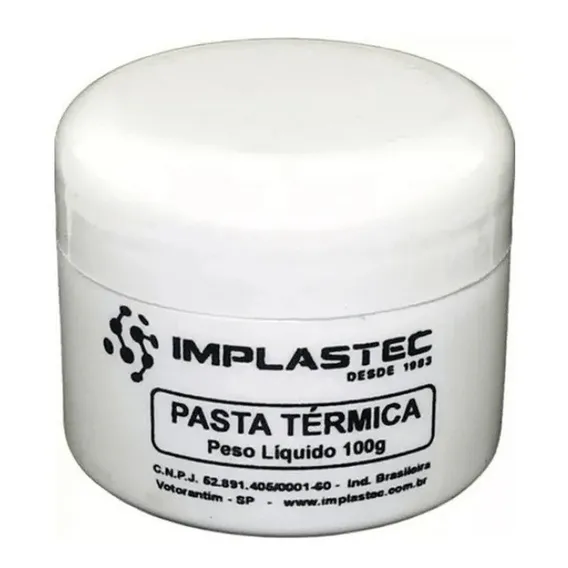 Pasta Térmica Implastec 100g Cor Branco Foto 1