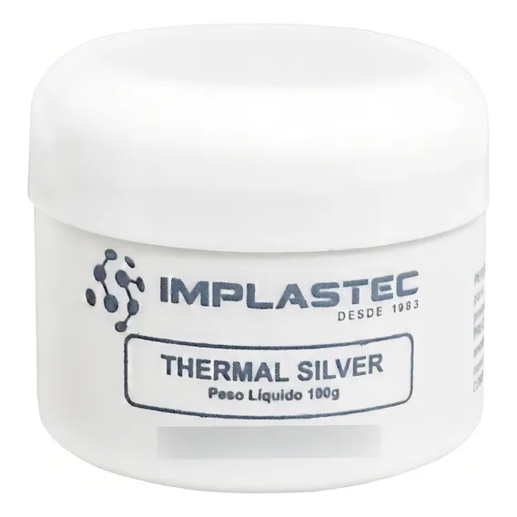 Pasta Térmica Implastec - Thermal Silver - Pote 100g Foto 1