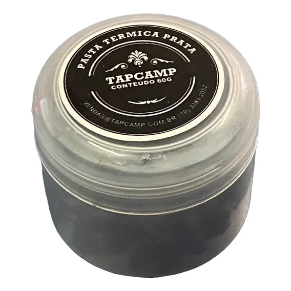 Pasta Térmica Prata Tapcamp Silver Processador Cooler 60g Foto 1