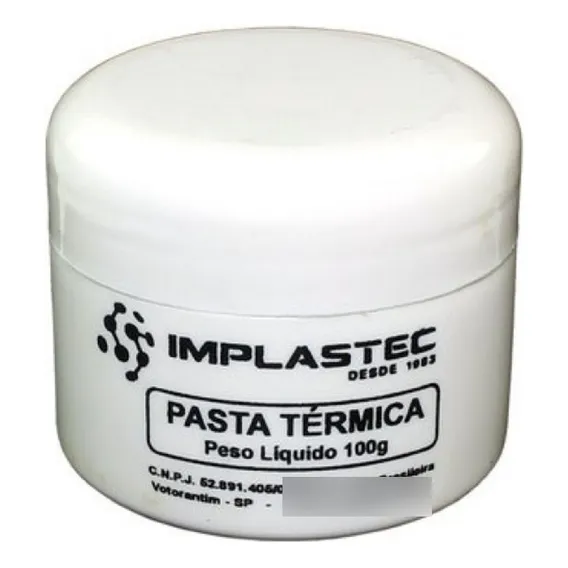 Pasta Térmica Prata Thermal Silver Implastec 100g Excelente Foto 1