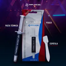 Pasta Térmica seringa 5g Prata Pc Ps4 Processador Cooler Thermal Silver Implastec Foto mini 3