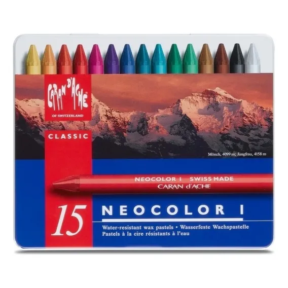 Pastel Neocolor I 5 Cores Caran Dache Foto 1