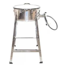 Pasteleiro Fritador Fogão A Gás C/ Tacho N20 Pastel Ref32 Cor Inox Inox Foto mini  3