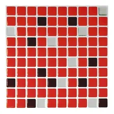 Pastilha Adesiva Resinada Kipastilha Cod M060 Cor Vermelho Foto mini 3