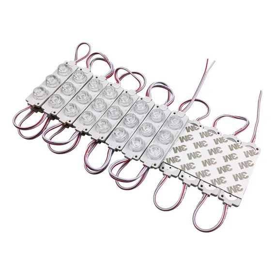 Pastilha Módulo Led Smd 3 Prova D'agua Branco Quente 5 Unid Foto 1