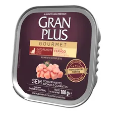 Patê Gran Plus Gatos Filhotes Frango 100g Foto mini 1
