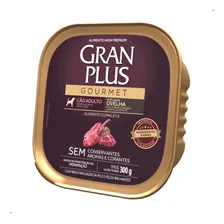 PatĂȘ Gran Plus gourmet cĂŁo adulto ovelha 300g Foto mini 1