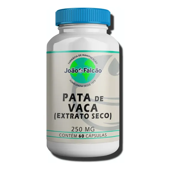 Pata De Vaca 250mg 60 Cápsulas Sabor Natural Foto 1
