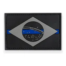 Patch Bandeira Brasil Emborrachado Farda Militar Invictus Foto mini 1