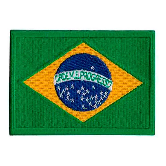 Patch Bordado - Bandeira Do Brasil Bd50144-369 Foto 1