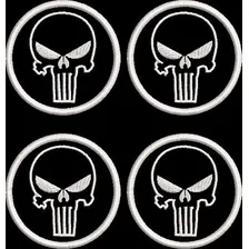 Patch Caveira Justiceiro Punisher Redonda Bordado Foto mini  3