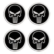 Patch Caveira Justiceiro Punisher Redonda Bordado Foto  mini 1