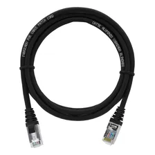 Patch Cord Blindado Cat5e Preto 3 Metros Utp Lan Foto mini 1