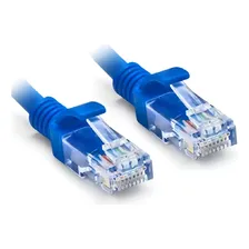 Patch Cord Cabo De Rede Cabo Internet Cat5 5 Metros Azul Foto mini 3
