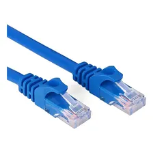 Patch Cord Cabo De Rede Cabo Internet Cat5 5 Metros Azul Foto mini 2