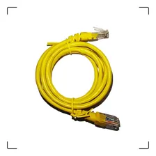 Patch Cord Cat5e 1,5m Amarelo 100% Cobre Foto mini  2