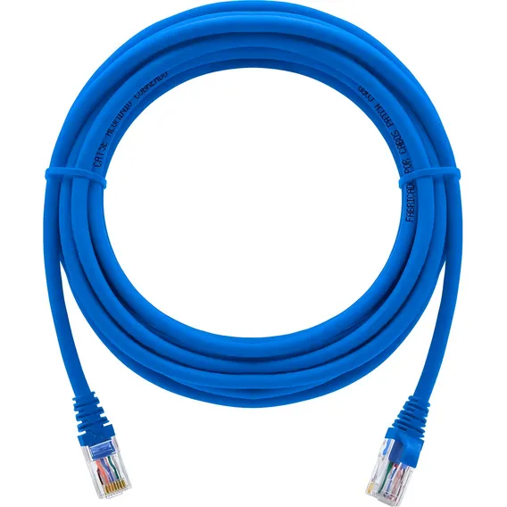 Patch Cord Cat5e 5 Metros Com Capa Imediato Cor Azul Foto 1