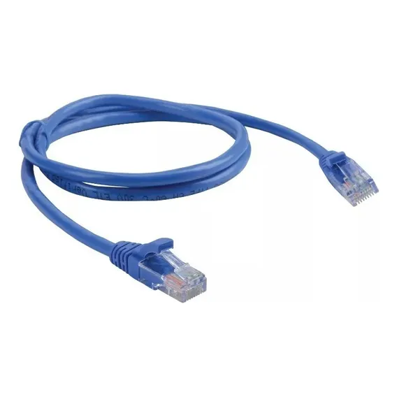 Patch Cord Cat6 Flexivel Pacote C/25 Pcs Azul 568a Foto 1