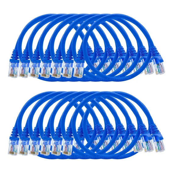 Patch Cord Cat6 Furukawa Azul 50 Centímetros Kit 50un. Cat6 Foto 1