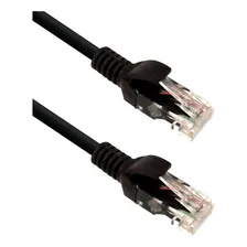 Patch Cord Cat6 U/utp Cmx Preto 1,50 Metros Cabo Ethernet Foto mini 1