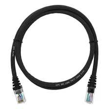 Patch Cord Cat6 U/utp Cmx Preto 1,50 Metros Cabo Ethernet Foto mini 2