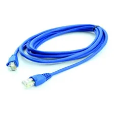 Patch Cord Crossover Cat6 100% Cobre Azul - 1 Metro Foto mini 3
