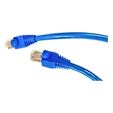 Patch Cord Crossover Cat6 100% Cobre Azul - 1 Metro Foto mini 4