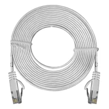 Patch Cord Flexível Cabo Flat Rj45 Giga Lan Cat6 1m Cinza Foto mini 1