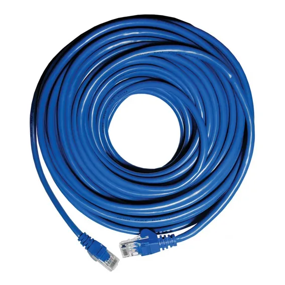 Patch Cord Utp Cat5e 26awg 30 Metros Azul Foto 1