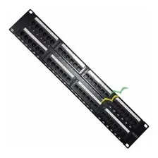 Patch Panel 48 Portas Cat5e Pier Telecom Padrão 19 Polegadas Foto mini 4