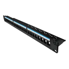 Patch Panel Cat5e 24 Portas Descarregado Com Guia Suporte Foto mini  3